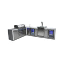 Mont Alpi - Outdoor kitchen. Deluxe island 90 degree with kegerator, beverage center and fridge.