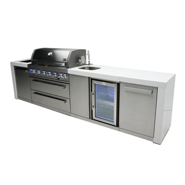 Mont Alpi - Outdoor kitchen. Deluxe island with beverage center.