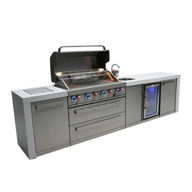 Mont Alpi - Outdoor kitchen. Deluxe island with beverage center.
