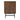 Pacific Lifestyle - Arte Dark Brown Acacia Wood and Black Metal 2 Door Bar Cabinet.