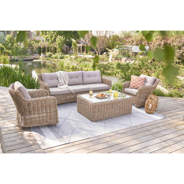 Pacific Lifestyle - Barakaldo Natural Antique Outdoor Seating Set