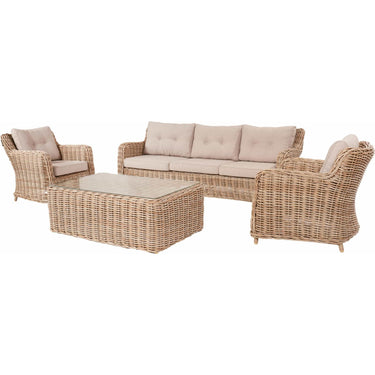 Pacific Lifestyle - Barakaldo Natural Antique Outdoor Seating Set