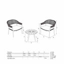 Pacific Lifestyle - Bazel Outdoor Bistro Set