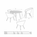 Pacific Lifestyle - Cabon Outdoor 4 Seater Dining Set