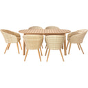 Pacific Lifestyle - Cabon Outdoor 6 Seater Dining Set