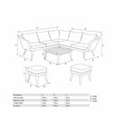 Pacific Lifestyle - Cabon Outdoor Corner Seating Set