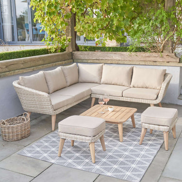 Pacific Lifestyle - Cabon Outdoor Corner Seating Set