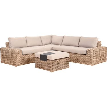 Pacific Lifestyle - Como Natural Antique Outdoor Corner Seating Set