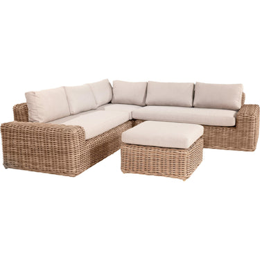 Pacific Lifestyle - Como Natural Antique Outdoor Corner Seating Set