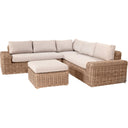 Pacific Lifestyle - Como Natural Antique Outdoor Corner Seating Set