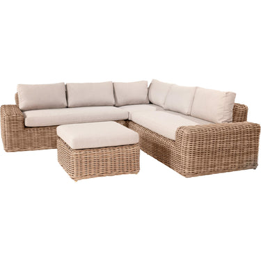 Pacific Lifestyle - Como Natural Antique Outdoor Corner Seating Set
