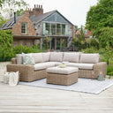 Pacific Lifestyle - Como Natural Antique Outdoor Corner Seating Set