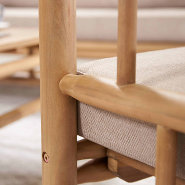 Pacific Lifestyle - Costa Rica Natural Bamboo Finish Outdoor Seating Set