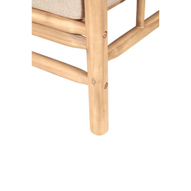 Pacific Lifestyle - Costa Rica Natural Bamboo Finish Outdoor Seating Set