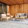 Pacific Lifestyle - Costa Rica Natural Bamboo Finish Outdoor Seating Set