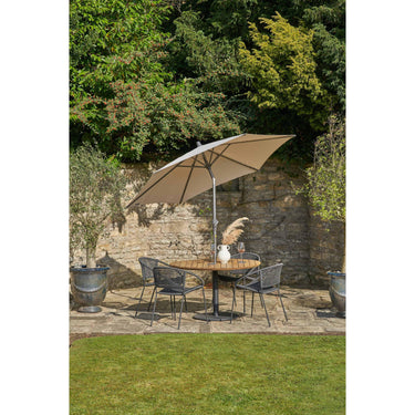 Pacific Lifestyle - Dakota Black Outdoor 4 Seater Dining Set