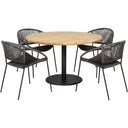 Pacific Lifestyle - Dakota Black Outdoor 4 Seater Dining Set