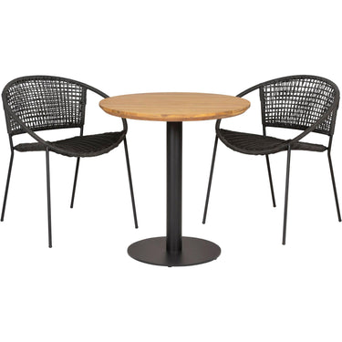 Pacific Lifestyle - Dakota Black Outdoor Bistro Set