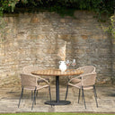 Pacific Lifestyle - Dakota Natural Wheat Outdoor 4 Seater Dining Set