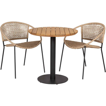Pacific Lifestyle - Dakota Natural Wheat Outdoor Bistro Set