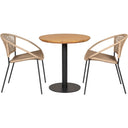 Pacific Lifestyle - Dakota Natural Wheat Outdoor Bistro Set