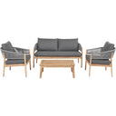Pacific Lifestyle - Denver Grey Outdoor Seating Set