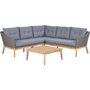 Pacific Lifestyle - Larissa Kubu Grey Outdoor Corner Seating Set
