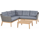 Pacific Lifestyle - Larissa Kubu Grey Outdoor Corner Seating Set
