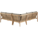 Pacific Lifestyle - Malta Corner Set K/D. Wooden outdoor sofa. Outdoor living