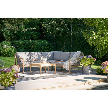 Pacific Lifestyle - Malta Corner Set K/D. Wooden outdoor sofa. Outdoor living