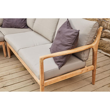 Pacific Lifestyle - Malta Corner Set K/D. Wooden outdoor sofa. Outdoor living