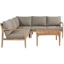 Pacific Lifestyle - Malta Corner Set K/D. Wooden outdoor sofa. Outdoor living