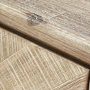 Pacific Lifestyle - Marca Sand Wash Acacia Wood and Black Metal 2 Door Bar Cabinet
