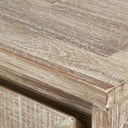 Pacific Lifestyle - Marca Sand Wash Acacia Wood and Black Metal 2 Door Bar Cabinet