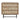 Pacific Lifestyle - Marca Sand Wash Acacia Wood and Black Metal 3 Drawer Unit