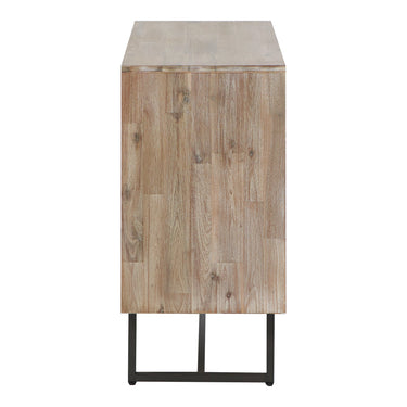 Pacific Lifestyle - Marca Sand Wash Acacia Wood and Black Metal 3 Drawer Unit