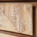 Pacific Lifestyle - Marca Sand Wash Acacia Wood and Black Metal 3 Drawer Unit