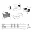 Pacific Lifestyle - Marche Outdoor Seating Set