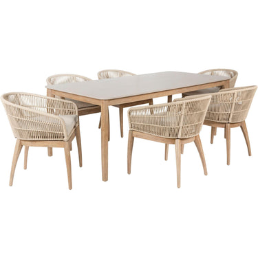 Pacific Lifestyle - Moeven Outdoor 6 Seater Dining Set