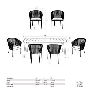 Pacific Lifestyle - Reims Outdoor Dining Set