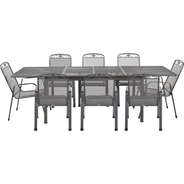 Pacific Lifestyle - Savoy Extendable Rectangular 8 Seater Dining Set