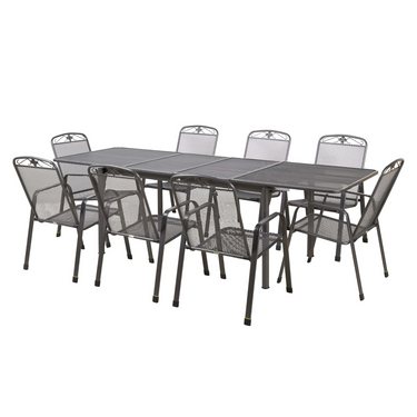 Pacific Lifestyle - Savoy Extendable Rectangular 8 Seater Dining Set