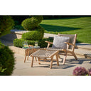 Pacific Lifestyle - Sesto Chair and Hocker Set. Outdoor lounge chair with foot stool.