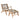 Pacific Lifestyle - Sesto Chair and Hocker Set. Outdoor lounge chair with foot stool.