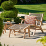 Pacific Lifestyle - Sesto Chair and Hocker Set. Outdoor lounge chair with foot stool.