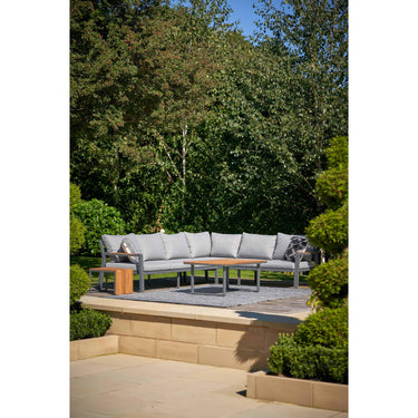 Pacific Lifestyle - Stockholm Anthracite Outdoor Corner Seating Set