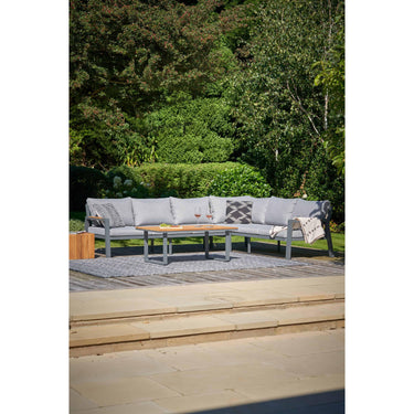Pacific Lifestyle - Stockholm Anthracite Outdoor Corner Seating Set