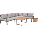 Pacific Lifestyle - Stockholm Anthracite Outdoor Corner Seating Set