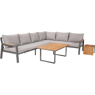 Pacific Lifestyle - Stockholm Anthracite Outdoor Corner Seating Set