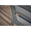 Pacific Lifestyle - Stockholm Anthracite Outdoor Corner Seating Set including Fire Pit Table